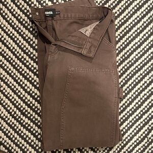RSQ Dark Brown Straight-Leg Pants